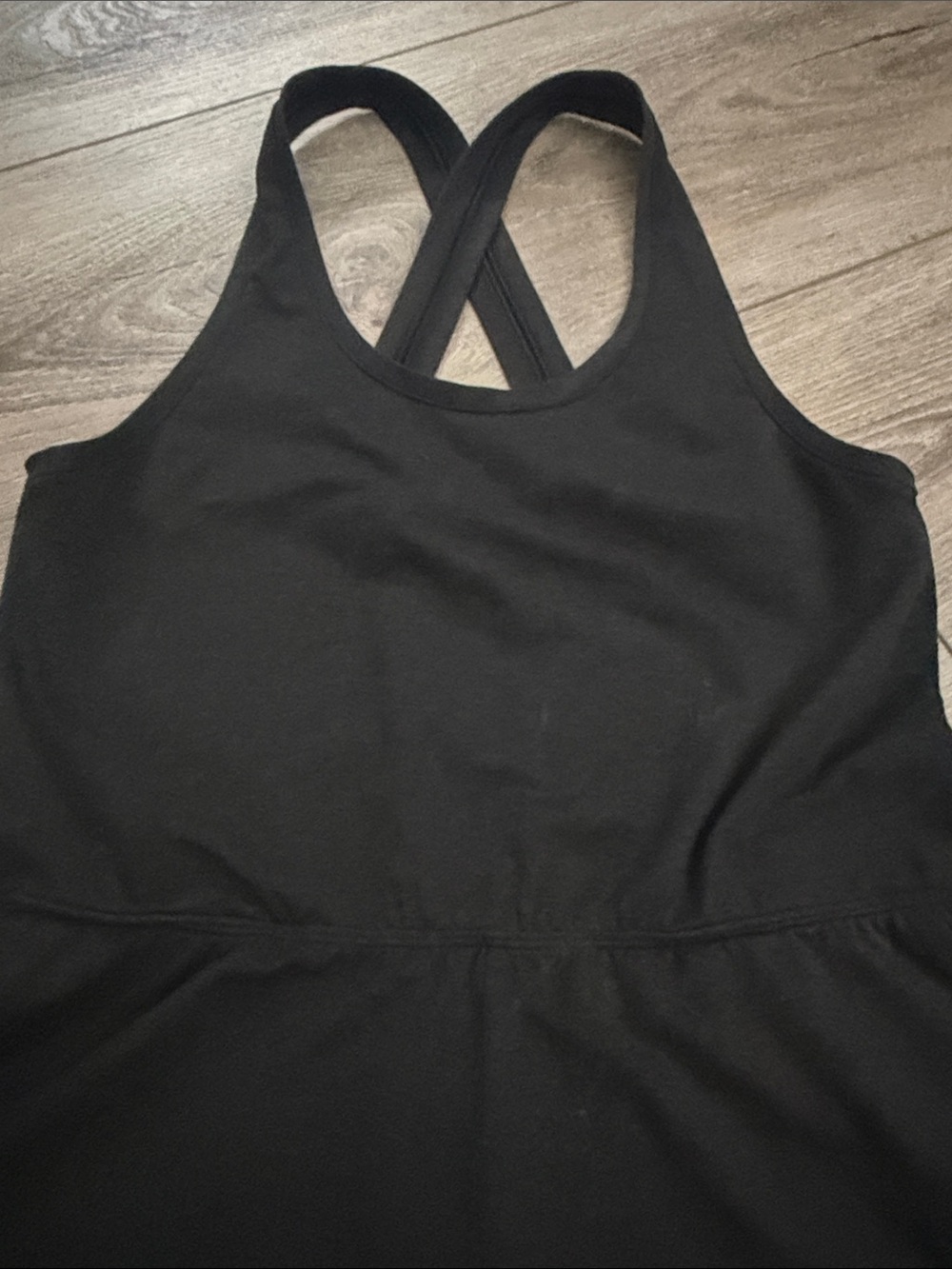 Vuori Black Crossback One-Piece Romper - Picture 3 of 5